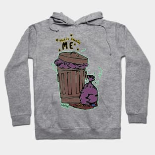 Dark and Gritty This Trash is Literally Me Garbage Can Hoodie